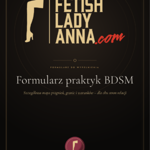 Okładka dokumentu „Formularz praktyk BDSM” — Kancelaria Pani Anny